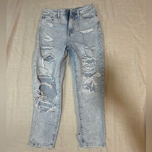 Distressed Light Blue Women's Jeans